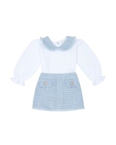 Deolinda Chic Blue Skirt set WS25