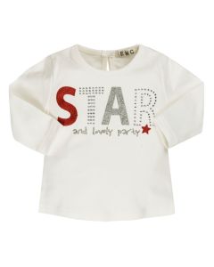 Everything Must Change Ivory T-shirt With Glitter And Gem Design