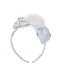 Balloon Chic Fairytale Blue Cotton Bow Hairband