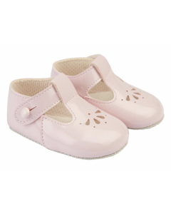 Baby Girl Pre-Walker Pale Pink T Bar Shoes