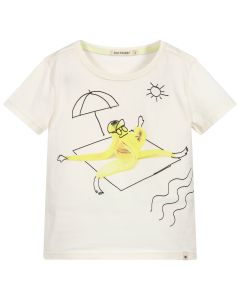 Billybandit Boys Ivory Cotton Banana T-Shirt