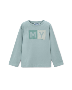 Mayoral Boy Green Basic Letters T-Shirt WS25