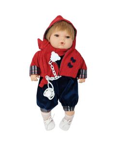 Berbesa Boy With Red Outfit 42cm Crying Doll