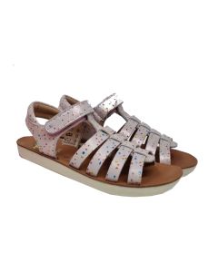 Shoo Pom Girls Pink "Goa Spart" Spotty Sandals