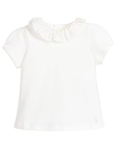 Carrément Beau Baby Girl's Ruffle Collar Top