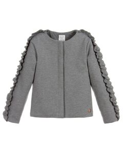 CARRÉMENT BEAU Girl's Grey Milano Jersey Jacket