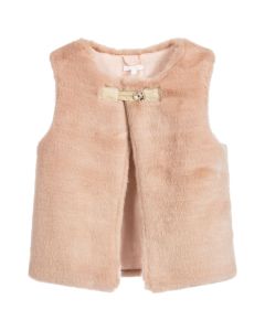 CHLOÉ Pink Faux Fur Gilet