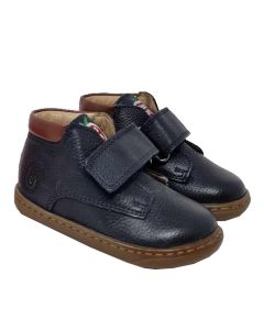 Shoo Pom Boys Navy "Bouba Desert Scratch" Velcro Boots