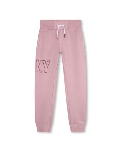 Dkny Girls Pink Jogging Bottoms With Logo On Leg