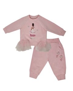 Daga Baby Girls Pink 'Dancing Queen' Tracksuit Set