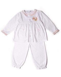 Mini-La-Mode Flopsy Bunny Pink Spot Pyjamas