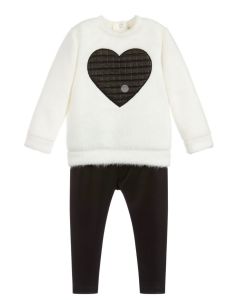 Everything Must Change Ivory & Black Leggings Set