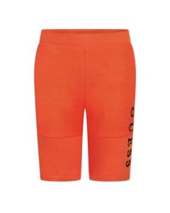 Guess Boys Orange Cotton Logo Shorts