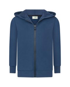FENDI Boys Roma Navy Zip Up Hooded Top