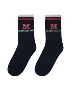 Mitch & Son Boys Pair of Blue & Red 'Fergie' Socks