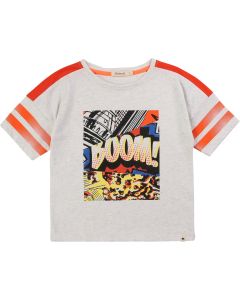 Billybandit Boys Grey Comic Cotton T-Shirt