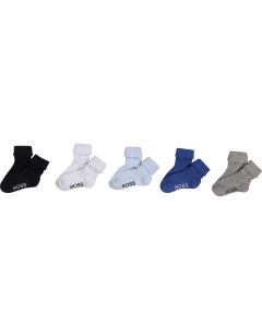 BOSS Kidswear Cotton 5 Pack Logo Socks