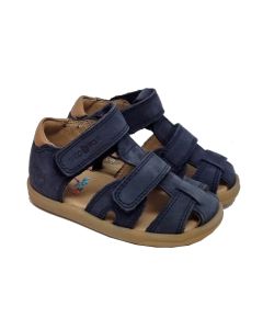 Shoo Pom Boys Navy Suede "Pika Scratch" Sandals