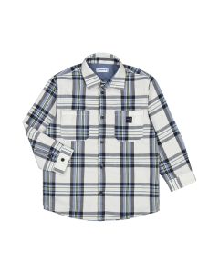 Mayoral Boys Blue Checked Shirt