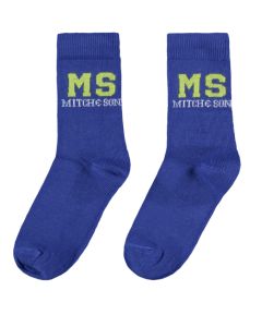Mitch & Son Boys Blue & Grey 'Glen' Socks