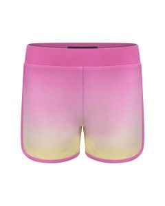 Guess Girls Pink Heart Logo Cotton Shorts