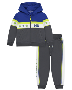 Mitch & Son Boys Grey & Blue 'Gunner' Tracksuit