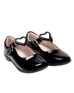 Lelli Kelly Black Patent Colourissima School Shoes (G Fitting)-25