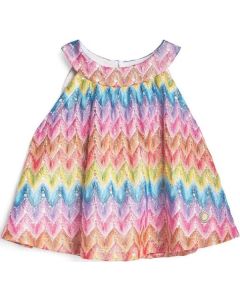 Missoni Girls Pink Zigzag Knit Top SS25