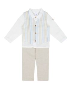 Deolinda Chic Biarritz Boy's 3 Piece Stripe Set