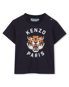 KENZO Navy T-Shirt Boy/Girl SS25