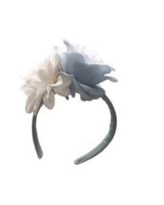 Deolinda Chic Girls Turquoise Floral Headband SS25