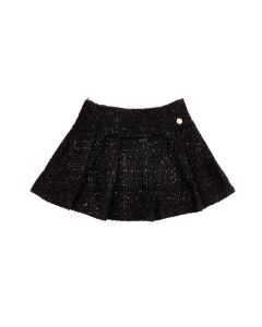 BCBG Girls Tweed Skirt in Black