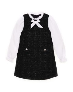 BCBG Girls Black Tweed Dress