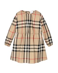 Burberry Girls Archive Beige Savannah Check Dress