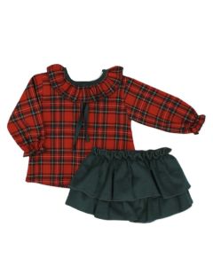 Rapife Girls Red Tartan Top And Jam Pants WS25