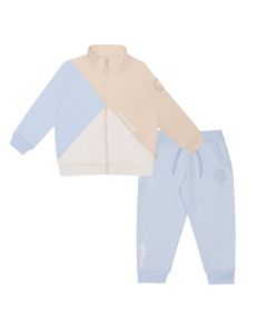 Mitch & Son Boys Beige Cut and Sew Design 'Arnold' Tracksuit