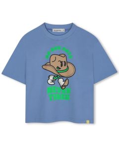 Billieblush Boys Blue Cowboy Cotton T-Shirt