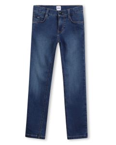 BOSS Boys Mid-Blue Slim Fit Denim Jeans WS25