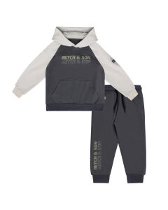 Mitch & Son Boys Dark Grey 'Craig' Jersey Tracksuit