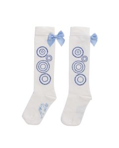 A'Dee 'Perrie' Bow & Diamanté Knee High Socks