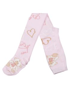 A'Dee 'Serenity'Pink Patterned Tights