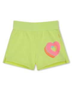 Billieblush Girls SS25 Neon Yellow Cotton Shorts