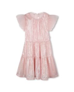 Billieblush Girls SS25 Pink Sequinned Tulle Dress