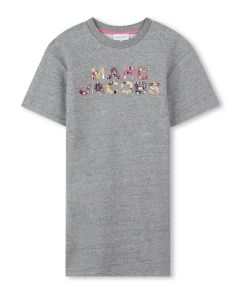 MARC JACOBS Girls Grey Fleece Jewel Dress
