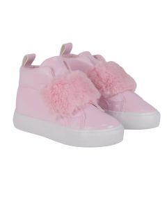 A Dee Little A Pink 'Furever' Patent High Top Trainers