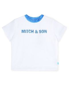 Mitch & Son 'Harold' space dye logo t-shirt