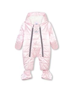 BOSS Baby Girls Pearlescent Pink Snowsuit