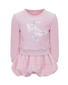 Lapin House Girls Pink Puff Ball Dress 