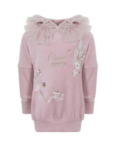 Lapin House Girls Pink Jersey Teddy Bear Dress