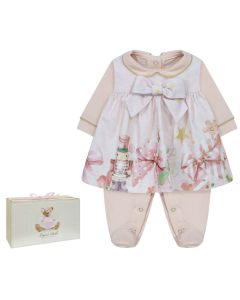 Lapin House Girls Pale Pink Cotton Babygrow & Dress Set